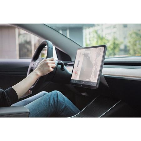 Moshi iVisor AG - Matná ochranná fólie pro displej středové konzoly Tesla Model 3/Y (černá/čirá matná)