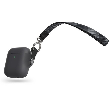 Moshi Pebbo - AirPods case with detachable wrist strap (Shadow Black)