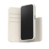 Moshi Overture MagSafe - kožené flipové pouzdro 3 v 1 pro iPhone 15 Pro (Eggnog White)