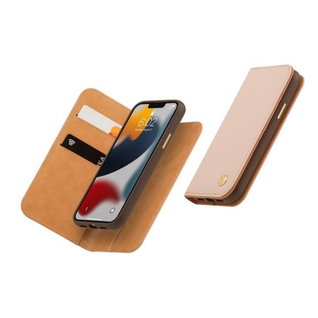 Moshi Overture - 3-in-1 case with flip cover for iPhone 13 Pro (anti-bacterial NanoShield™) (Luna Pink)