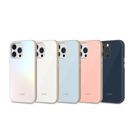 Moshi iGlaze Slim Hardshell Case - iPhone 13 Pro Case (SnapTo System) (Perlweiß)