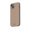 Moshi Napa MagSafe - Leather iPhone 15 Plus Case (Woodsmoke Brown)