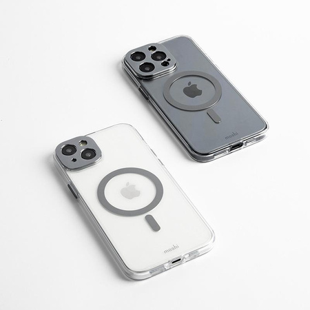 Moshi iGlaze MagSafe - iPhone 15 Plus Case (Meteorite Gray)
