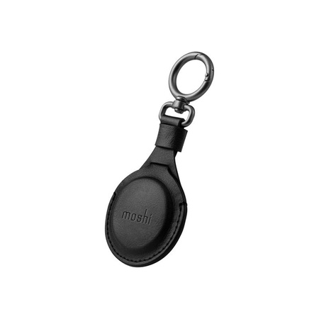 Porte-clés Moshi AirTag - Porte-clés premium pour Apple AirTag (Jet Black)
