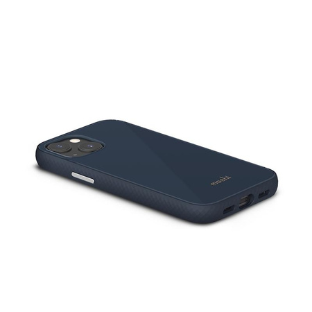 Moshi iGlaze Slim Hardshell Case - iPhone 13 mini Case (SnapTo system) (Slate Blue)