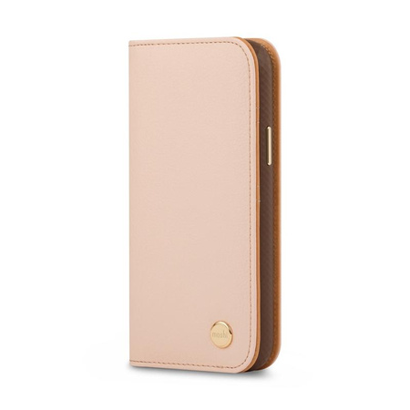 Moshi Overture - 3-in-1 case with flip cover for iPhone 13 Pro (anti-bacterial NanoShield™) (Luna Pink)