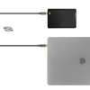 Kabel k monitoru Moshi USB-C - USB-C Power Delivery 100W kabel s podporou 4K/60 Hz (HDR) (šedý/zlatý)