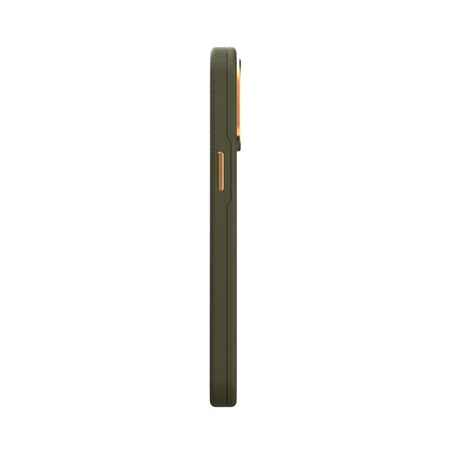Moshi Napa Slim MagSafe - Bőr tok iPhone 14 Pro Max készülékhez (Juniper Green)