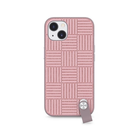 Moshi Altra - Étui avec dragonne détachable iPhone 13 (anti-bactérien NanoShield™) (Rose)