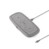 Moshi Sette Q - Podwójna bezprzewodowa ładowarka indukcyjna Qi do iPhone i Android (Nordic Grey)