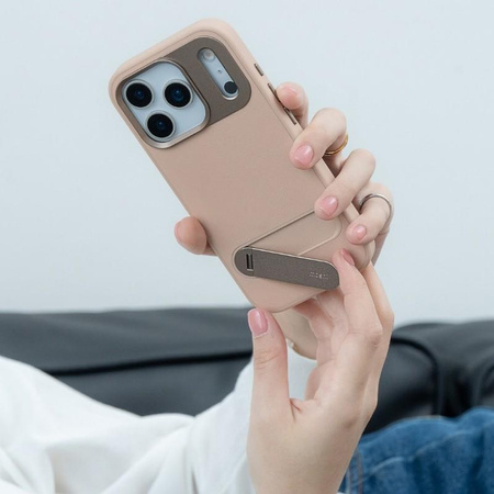 Moshi Kameleon MagSafe - Etui iPhone 17 Pro Max z funkcją podstawki (Milktea Brown)
